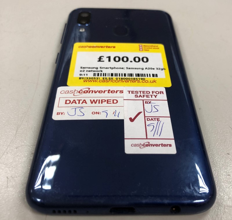 o2 samsung a20e