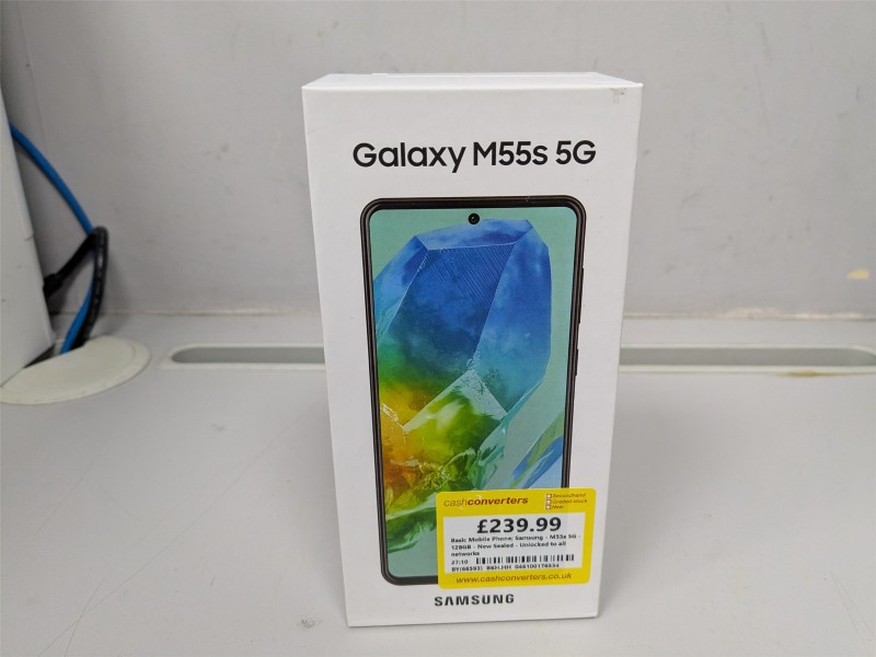 Samsung M55s 5G 128GB New Sealed Unlocked To All Networks Black samsung-m55s-5g-128gb-new-sealed-unlocked-to-all-networks-black