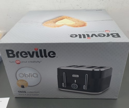 Breville Black 4 Slice Toaster Black for 34.99 Second Hand