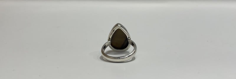 Brand New Various Gemstone Ring Silver Unisex Ring With Stone Size L ...