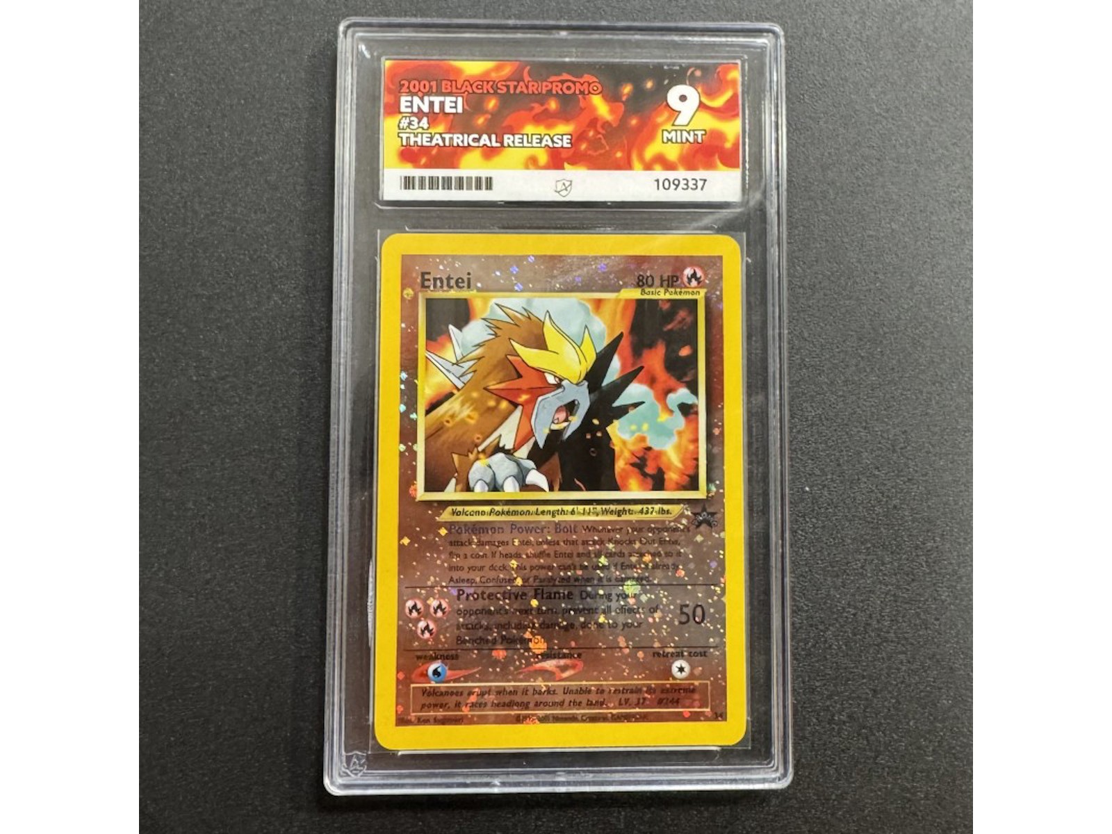 Promo Entei Trading Card Entei Black Star Promo #34 Theatrical Release - Ace ...