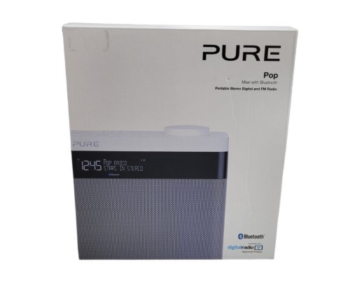 Pure Pop Maxi Portable Digital Dab/Fm Radio With Bluetooth (As New) White | 058000007504 | Cash Converters