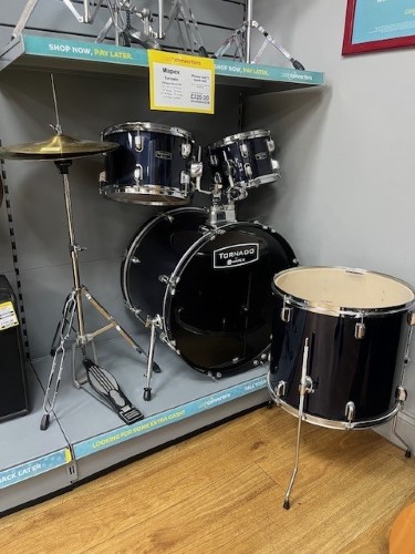 Mapex Tornado 5Piece Drum Kit W/ Cymbals Black 054400242156 Cash