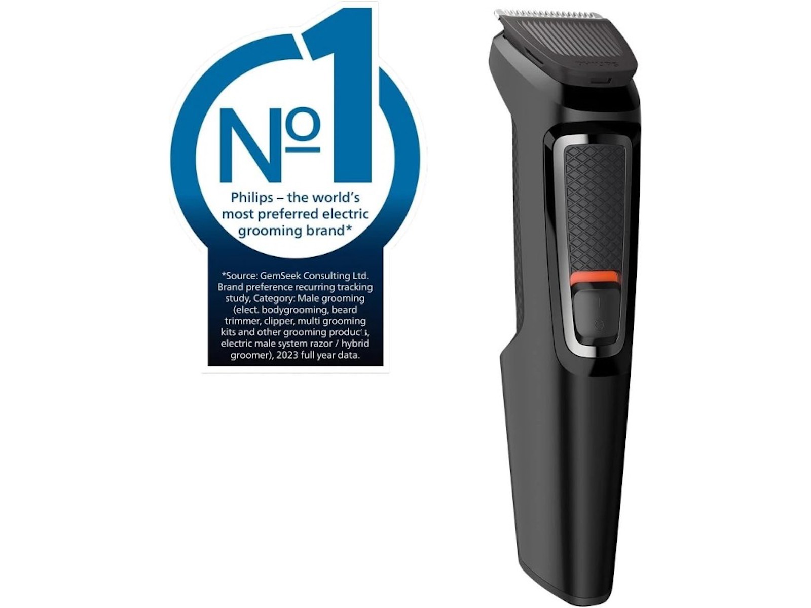 Cubic Clipper Philips Multigroom Series 3000 8-In-1 Hair Clippers Black ...