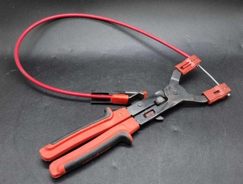 Snap On Remote Ratcheting Hose Clamp Pliers Red for 99.99 Second Hand