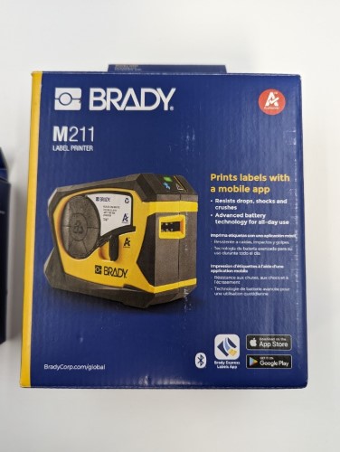 Label Maker Brady M211 Label Printer + Power Brick + Ac Adaptor