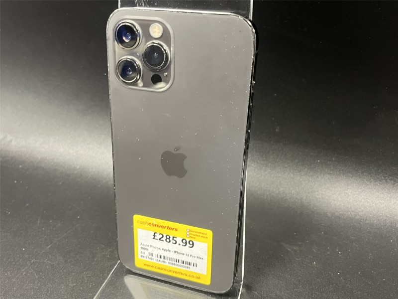 Apple iPhone 12 Pro Max 128GB Grey for £270.99 Second Hand