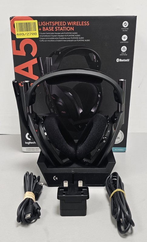 Logitech Lightspeed Wireless And Base Station A50 Black | 049300169342 ...