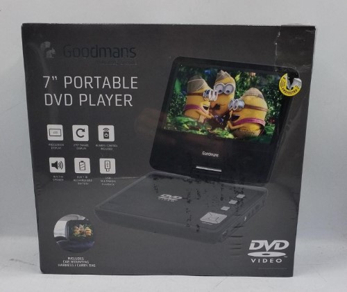 Goodmans 7'' Portable DVD Player Black 039700172486 Cash Converters