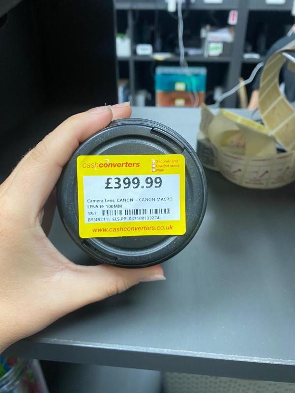 Canon Canon Macro Lens Ef 100mm Faulty Bottom Lens Shakes Black ...