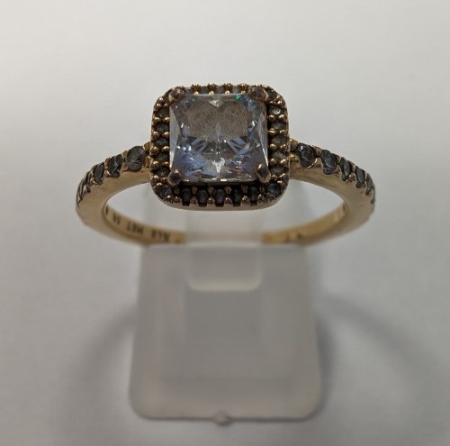 Pandora White Square Stone Silver Ring SizeP 048800190926 Cash