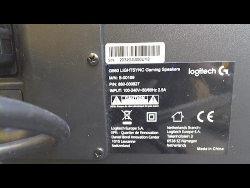Logitech : G560 LIGHTSYNC PC SPEAKERS GAMING EMEA