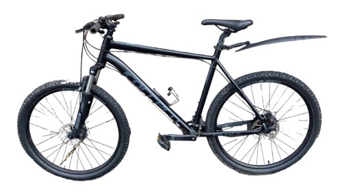 carrera black mountain bike