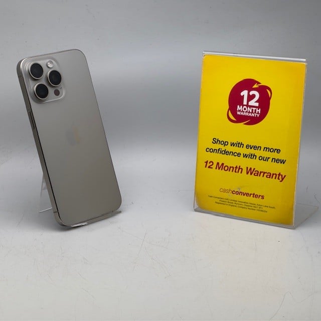 Apple iPhone 15 Pro Max Mu793zd 256GB Grey for £554.39 Second Hand