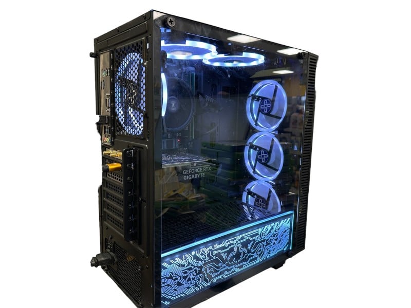 Custom Gaming PC AMD Ryzen 5 5500 16GB 1TB SSD 500GB HDD Black ...