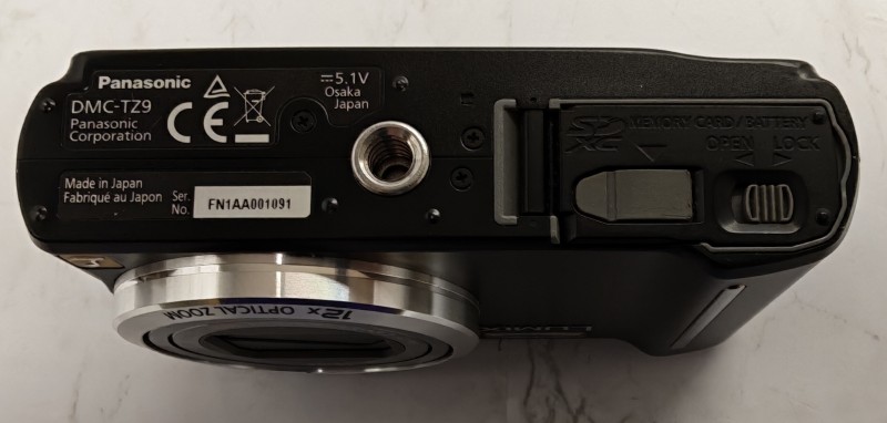 Panasonic Lumix Dmc-Tz9 Black | 049100375498 | Cash Converters