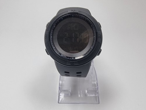 El Black Light Sports Watch Black