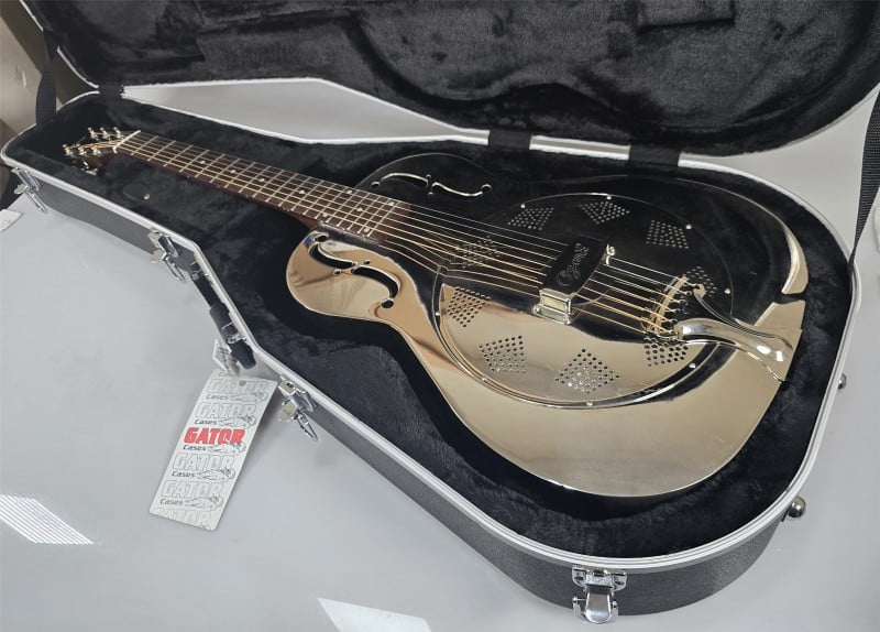 Acoustic Guitar Ozark Resonator Metal Body W/Hardcase | 038700368531 ...