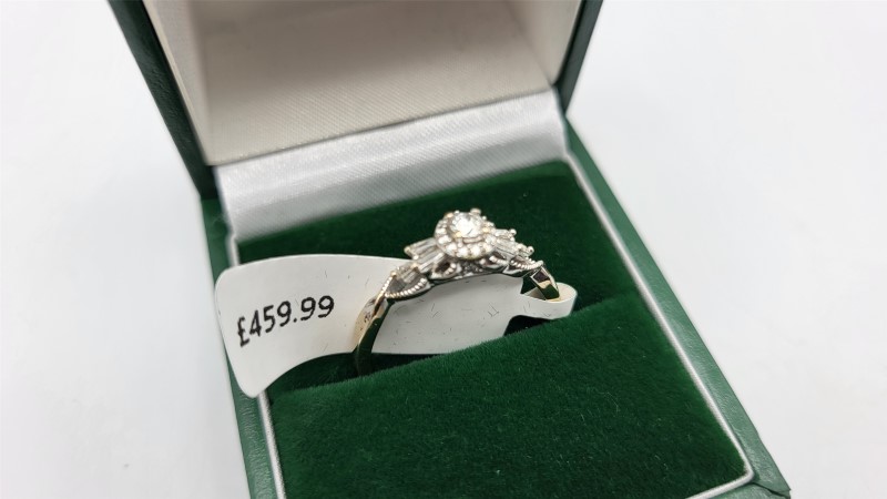 18ct Emmy London, Dia 0.25Ct Total White Gold Ladies Ring With Stone ...