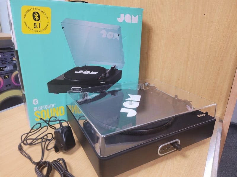Jam B/Tooth Sound Stream Plus Turntable Black | 021600158464 | Cash ...