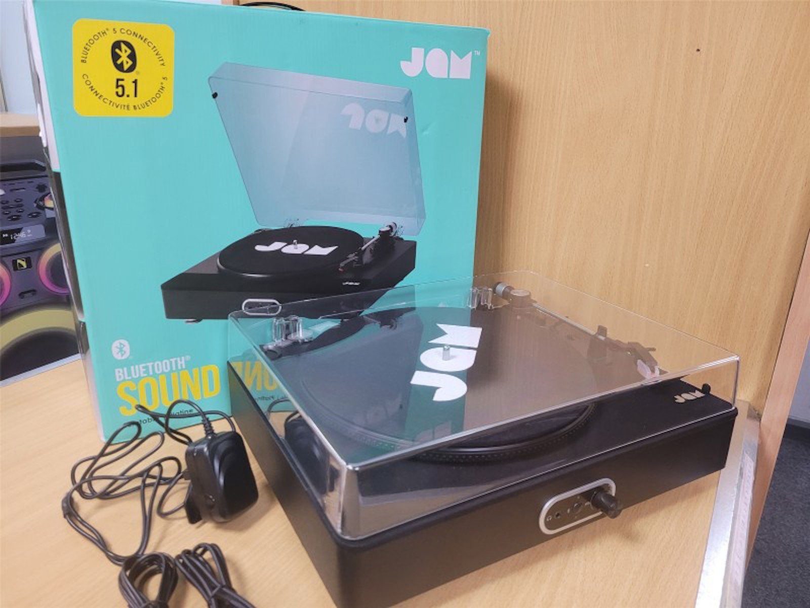 Jam B/Tooth Sound Stream Plus Turntable Black | 021600158464 | Cash ...