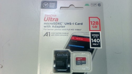 Sandisk Ultra Microsdxc Uhs1 Card With Adapter 128GB Black